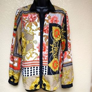 Sale 🎉🎉🎉Chances R Women's Multicolored Print Blouse Size M